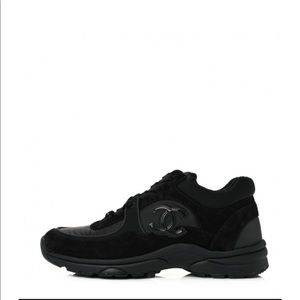 Chanel sneakers- black on black